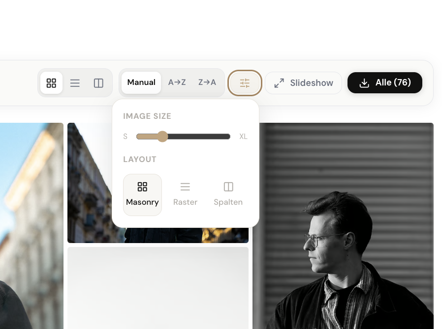 Fotonizer gallery layout picker